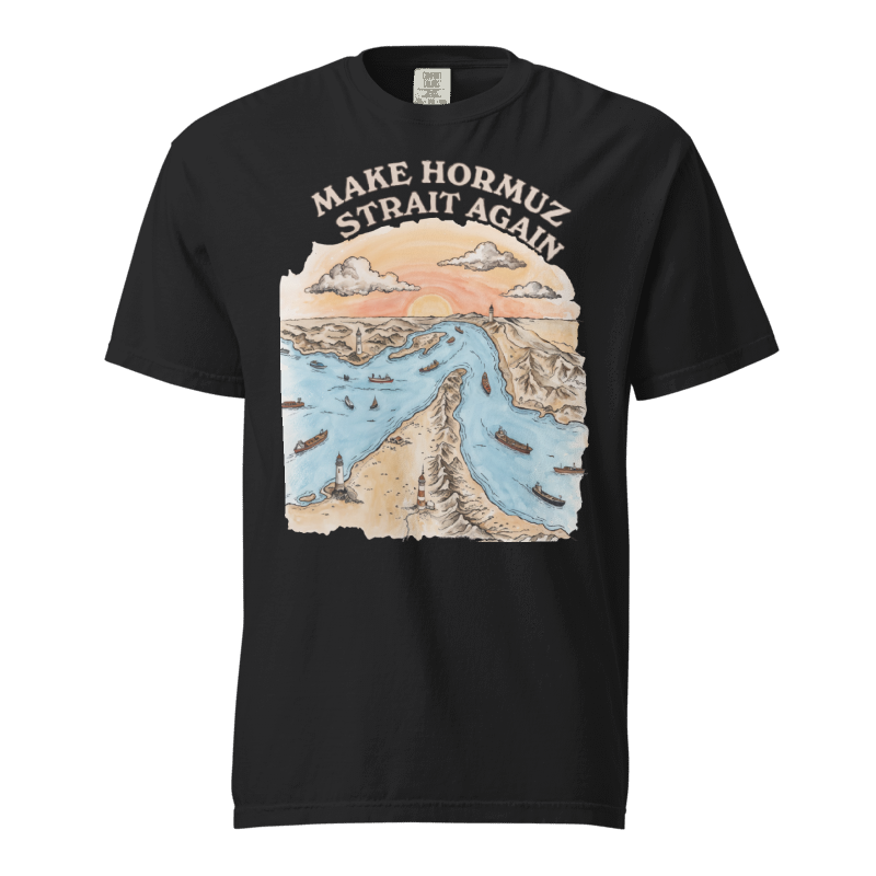 Strait of Hormuz Tee in Black
