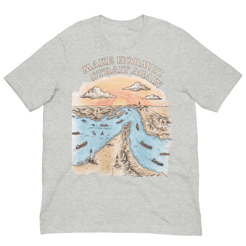 Strait of Hormuz Tee — Athletic Heather