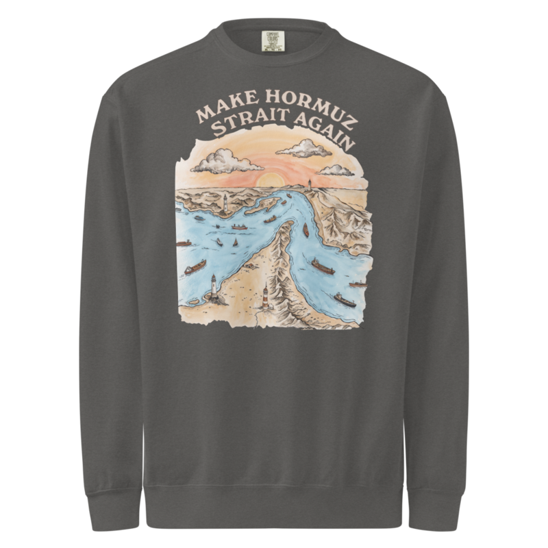 Strait of Hormuz Crewneck — Pepper
