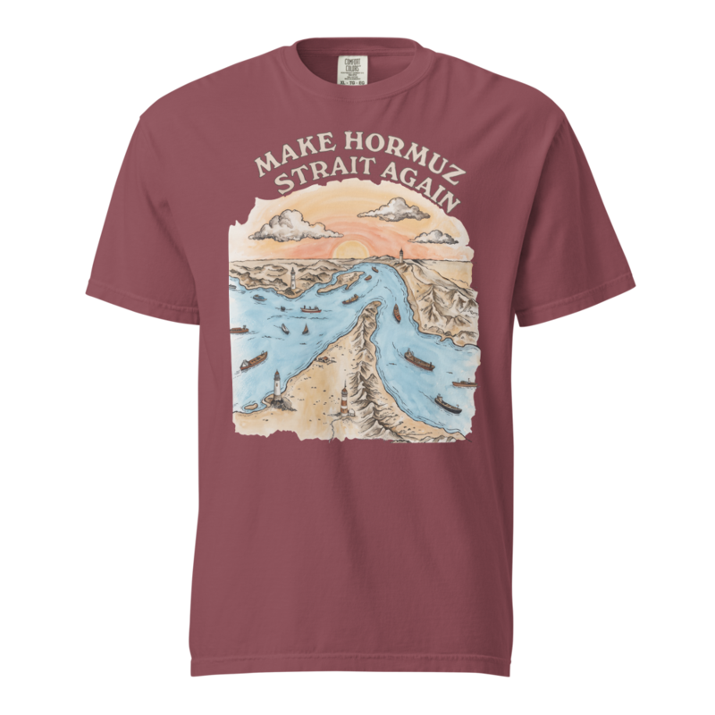 Strait of Hormuz Tee (CC) — Brick
