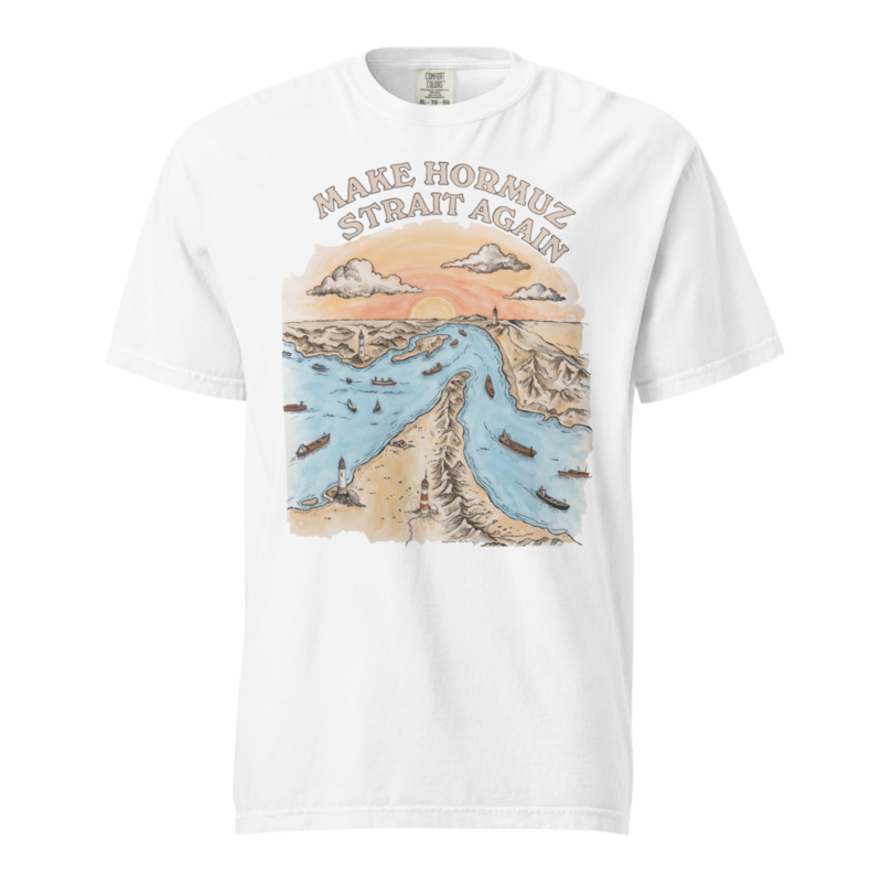 Strait of Hormuz Tee (CC) — White