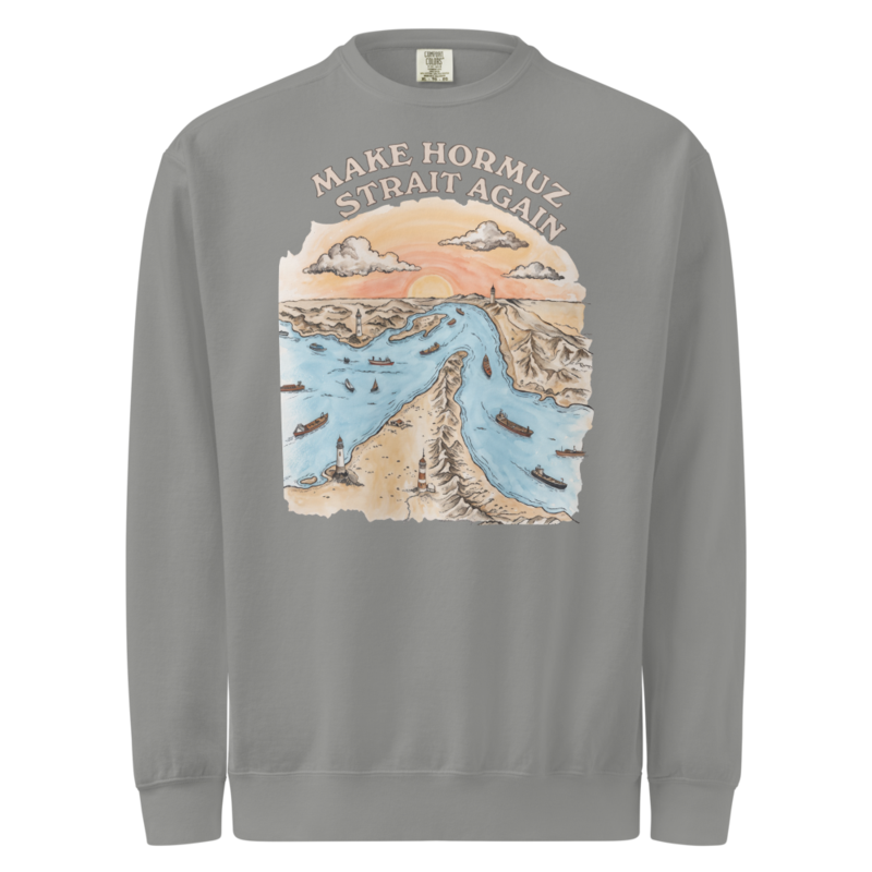 Strait of Hormuz Crewneck — Grey