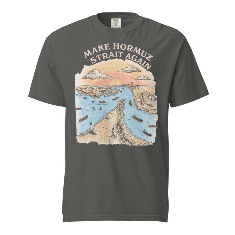 Strait of Hormuz Tee (CC) — Pepper