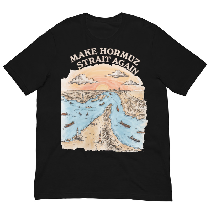Strait of Hormuz Tee — Black
